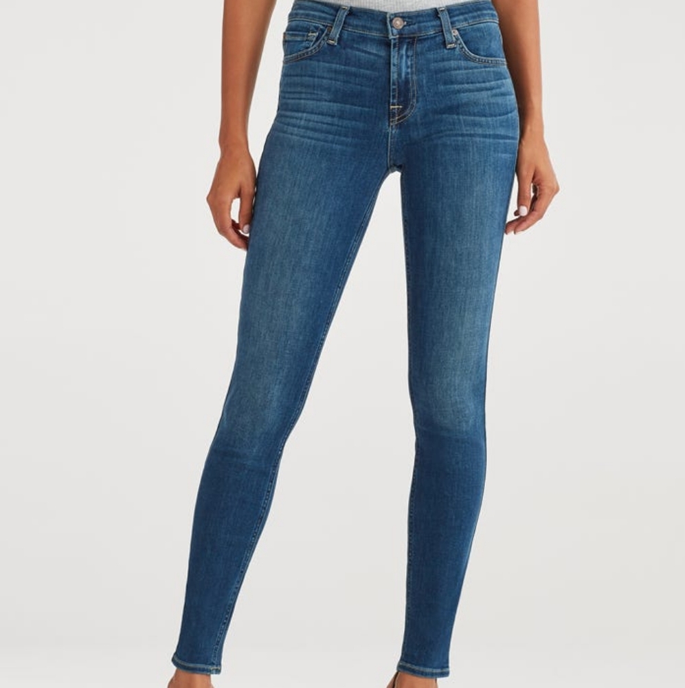 7 For All Mankind Skinny Mid Rise Size 28 NWT